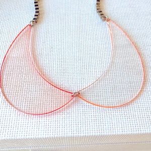 Collar necklace light peach from Anthropologie